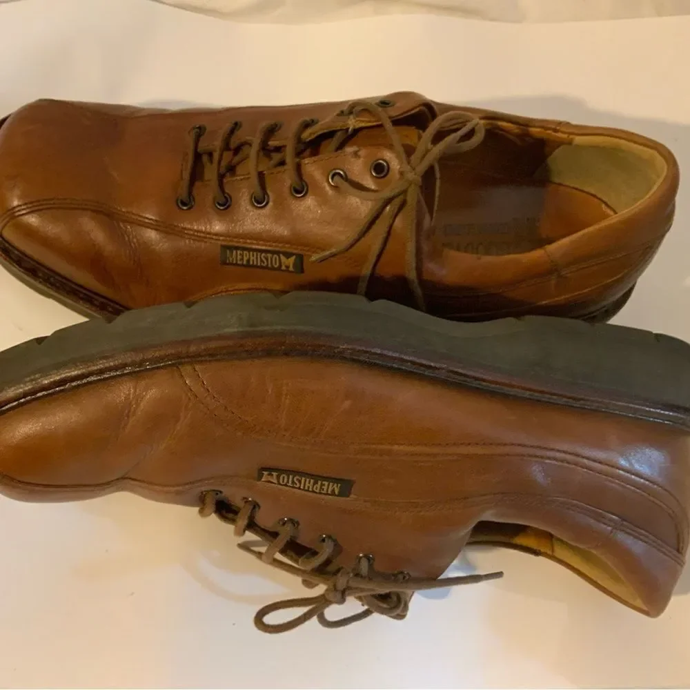 Mens Mephisto Abel Air Relax Goodyear Welt Derby Leather Walking Shoes Size 10